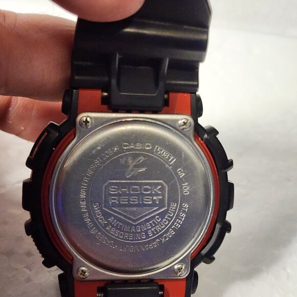 Casio G Shock black and red GA 100 - Picture 5 of 10